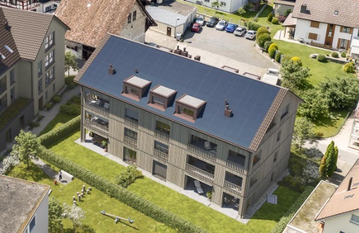 attraktive 3.5 Zimmer-Dachwohnung - Boswil Zentralstrasse 21b. Haus A Vogelsicht