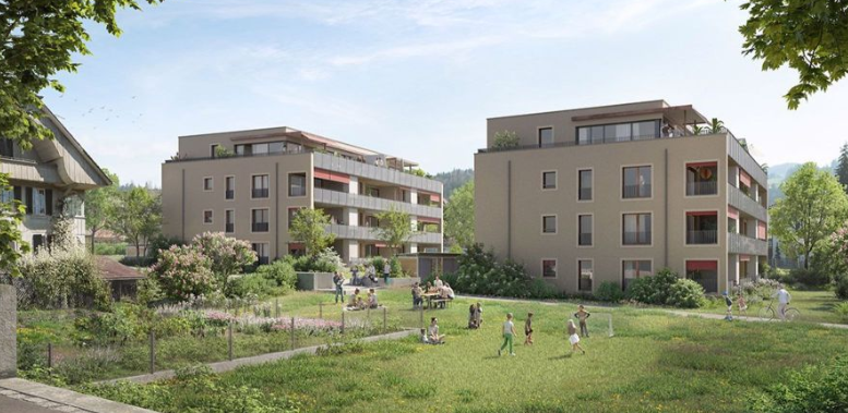 moderne 4.5 Zimmer-Gartenwohnung - Steffisburg Finkenweg 2,4