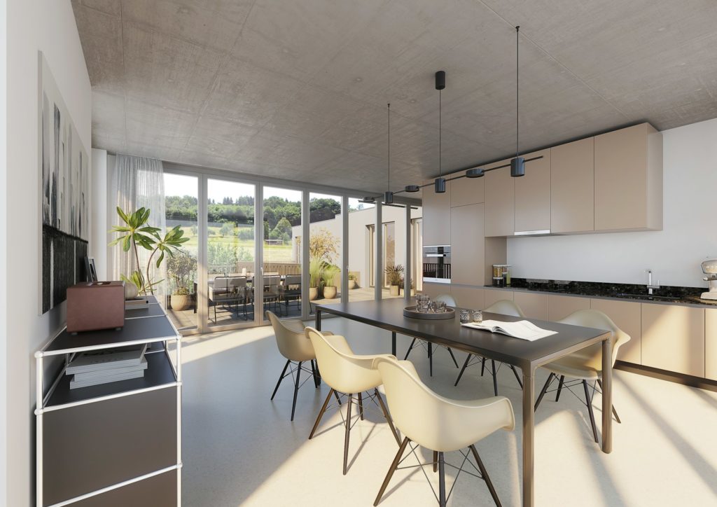 Moderne 3-Zimmer-Attikawohnung in Birmensdorf - Innenansicht