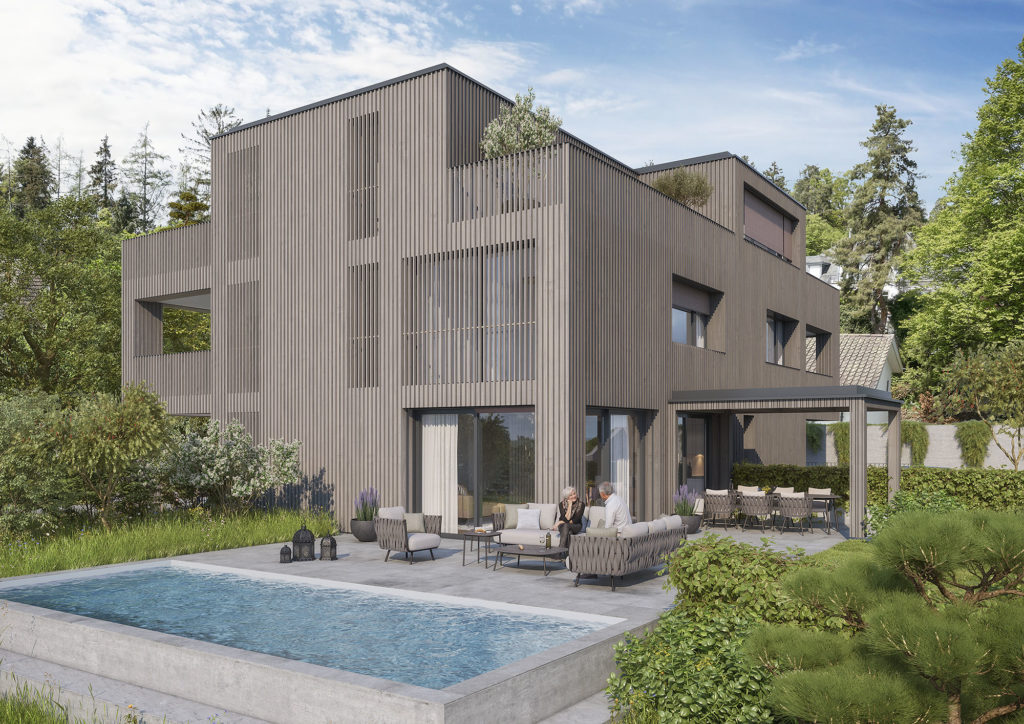 "BELLAVALLE" - Doppeleinfamilienhaus in Zumikon - Haus B_Aussenansicht