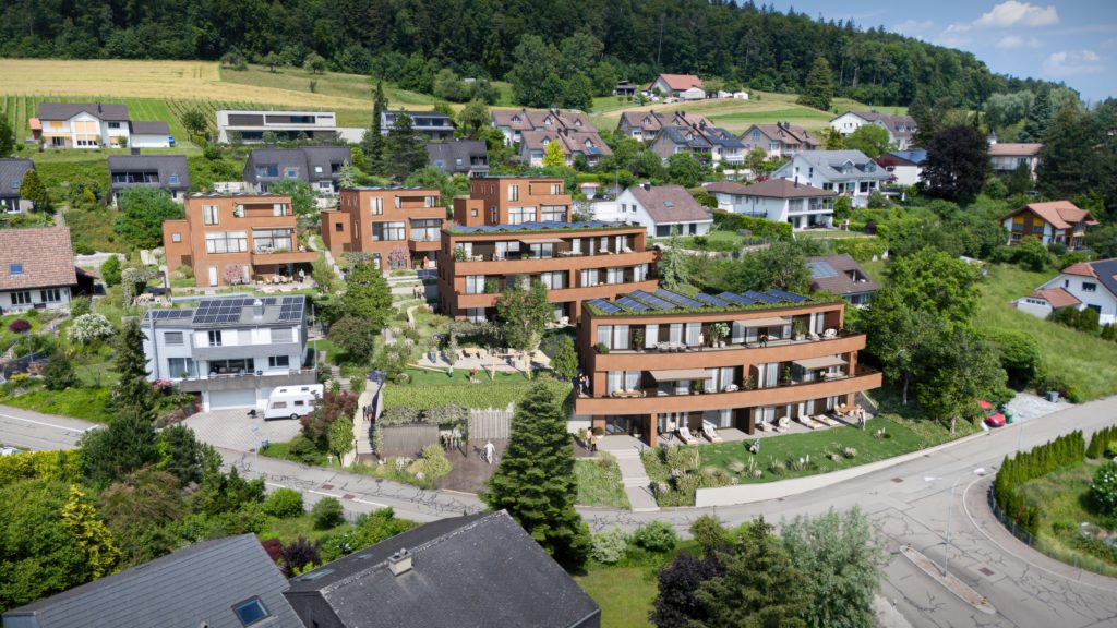 «La Viña» in Buchs ZH: Wohnen am Rebberg - Aussenvisualisierung