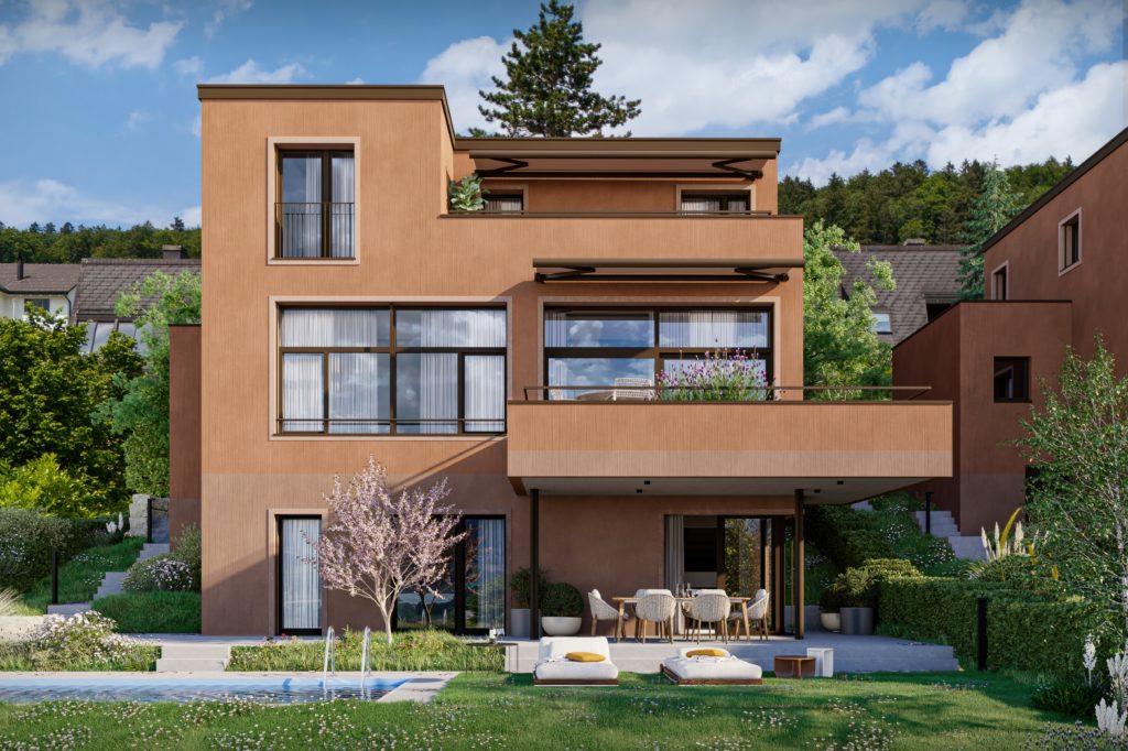 «La Viña» in Buchs ZH: Exklusiver Wohnraum - Aussenvisualisierung