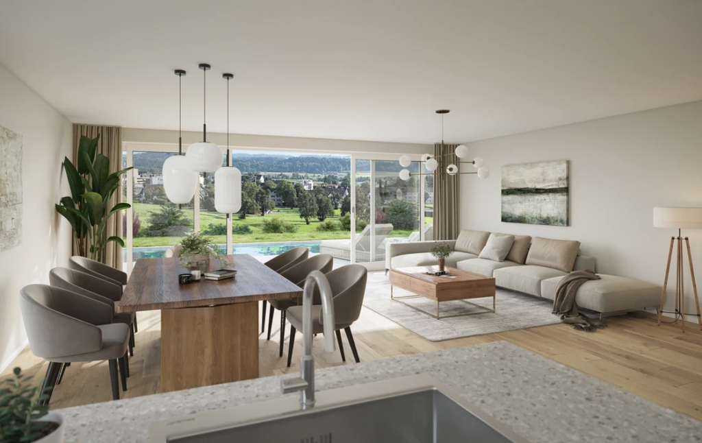 grossflächige 5.5 Zimmer-Gartenwohnung - Gossau ZH Bertschikerstrasse 35 Gartenwohnung