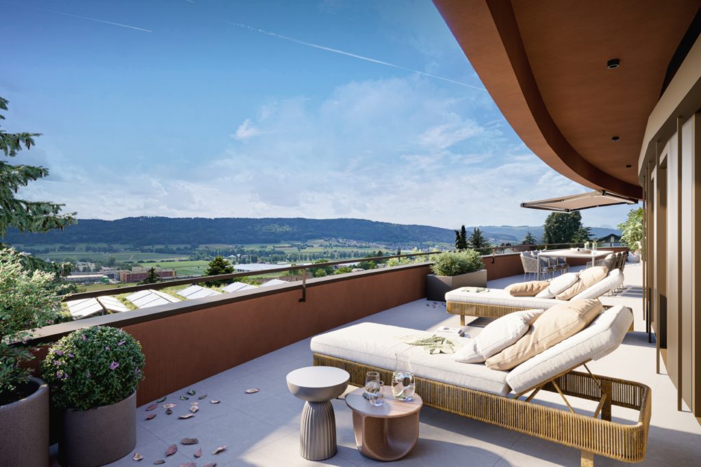 «La Viña» in Buchs ZH: Wohnen am Rebberg - Terrasse
