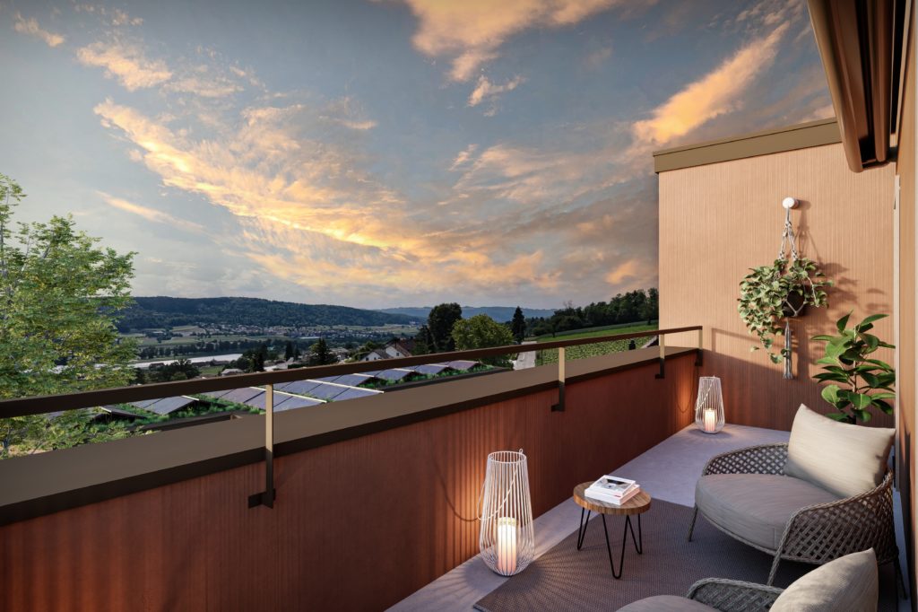«La Viña» in Buchs ZH: Exklusiver Wohnraum - Terrasse
