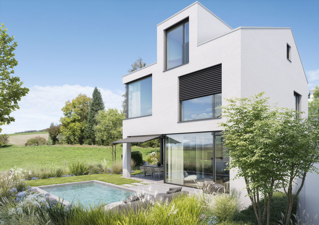 Natur. Weitsicht. Zuhause. «LIORA» in Remetschwil - Aussenvisualisierung
