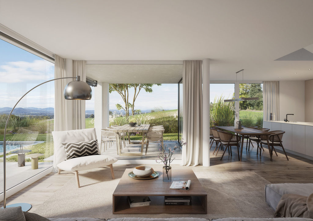 Natur. Weitsicht. Zuhause. «LIORA» in Remetschwil - Innenvisualisierung