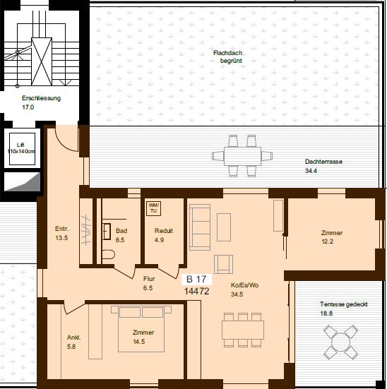 Neubau 3.5-Zimmer Attika-Wohnung in Schaffhausen - Bild 5
