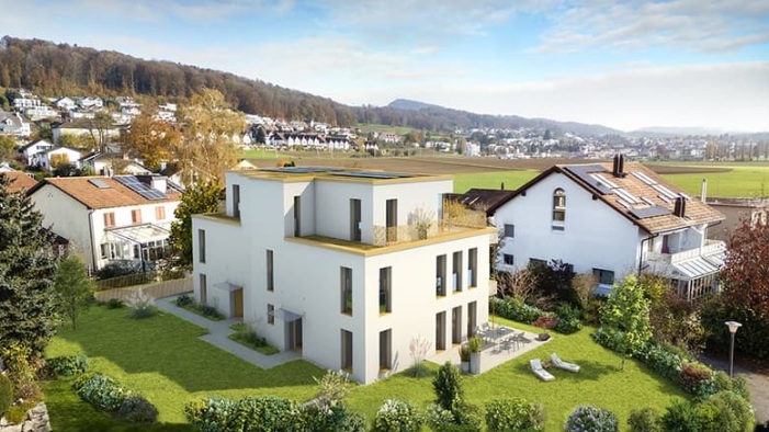Doppeleinfamilienhaus - Hedingen Gäuderstrasse.Seitensicht
