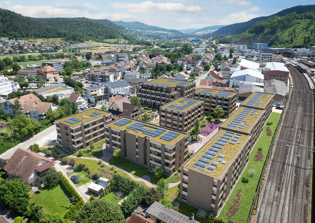 Neubau: 72 Mietwohnungen in Lausen (BL) - Swiss Interactive Visualisierung
