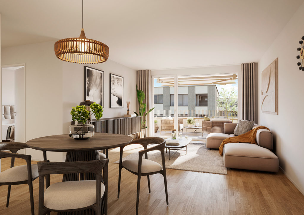 Neubau: 72 Mietwohnungen in Lausen (BL) - Swiss Interactive Visualisierung