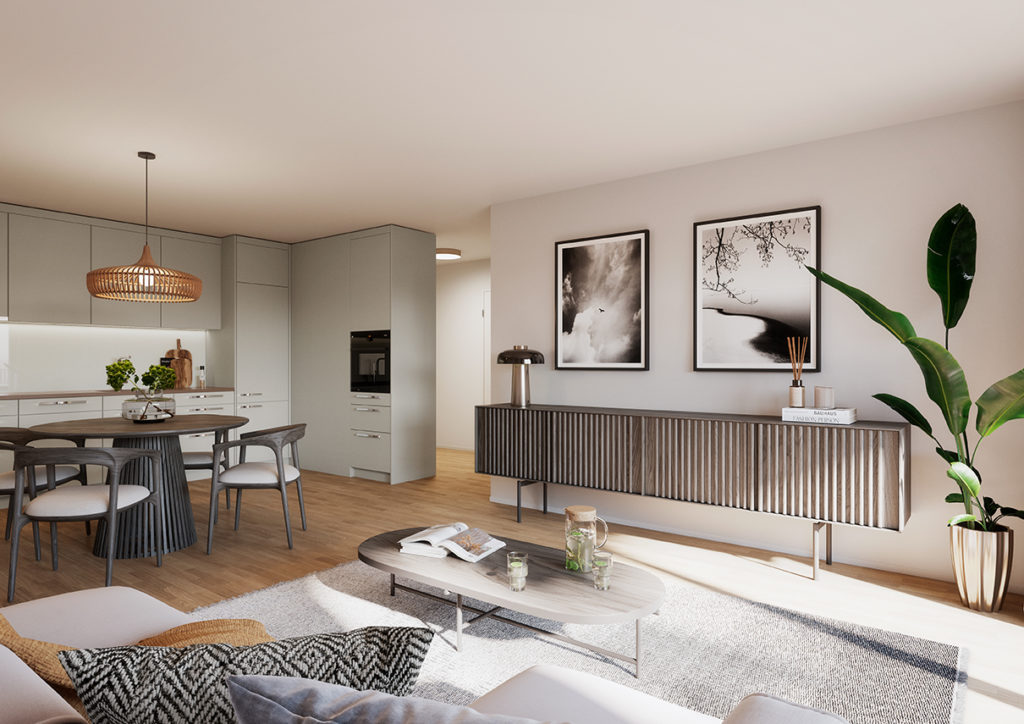 Neubau: 72 Mietwohnungen in Lausen (BL) - Swiss Interactive Visualisierung