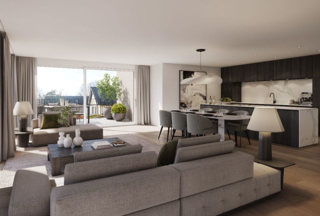 grossflächige 6.5 Zimmer-Wohnung - Zürich Ringstrasse 45 47, Wohnzimmer