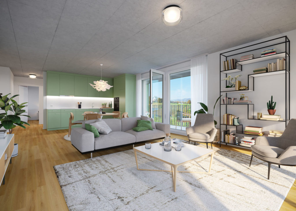 Erstvermietung "AuPark" - Au ZH - Baufeld E_Wohnen_Küche_3.5Zimmer