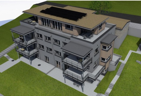 attraktive 3.5 Zimmer-Attikawohung - Effretikon Rebenstrasse 40. Vogelsicht