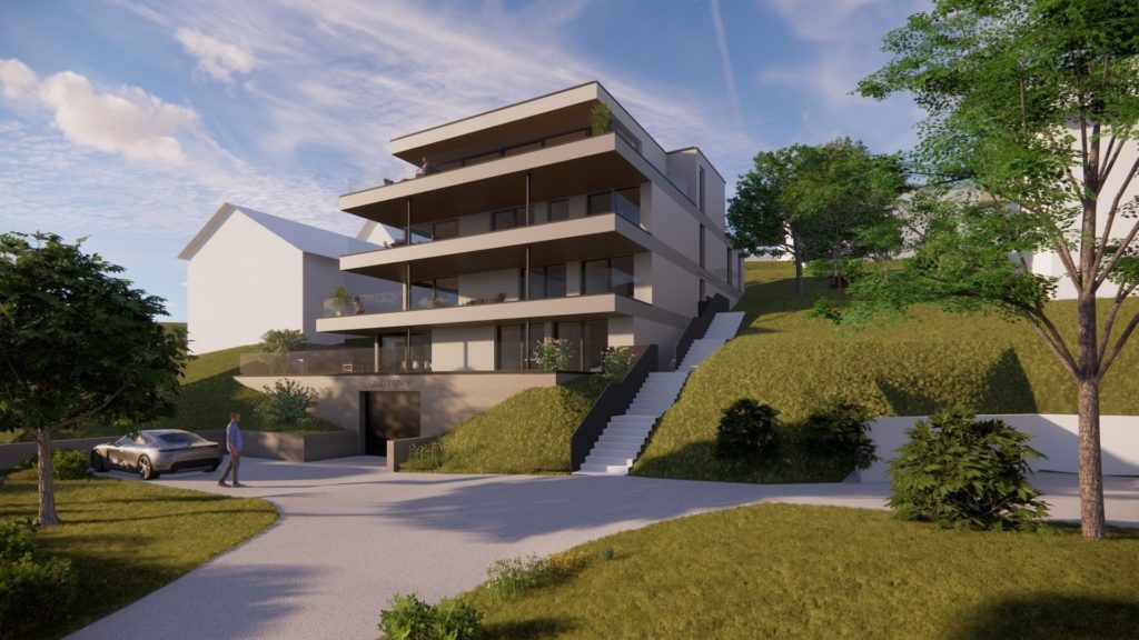 Hochwertige 3.5-Zi-Gartenwohnung - 22-604-aussenansicht-enscape-2024.01.11-5000-4000-80-c