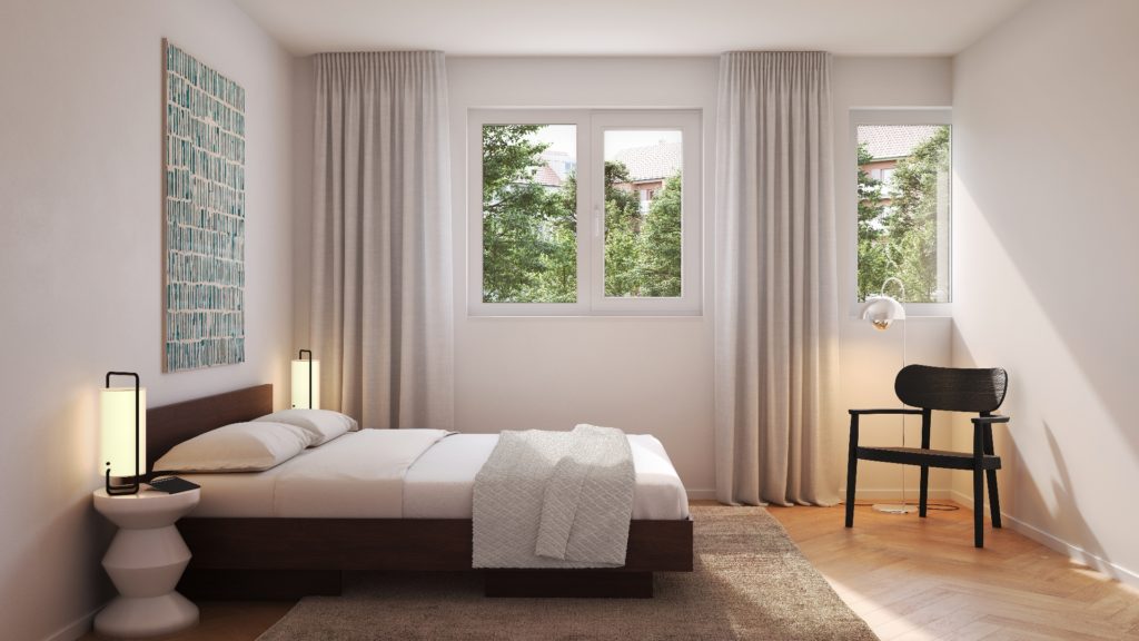 Hochwertige Stadtwohnungen in Zürich-Wiedikon - Groundfl_Bed_4V