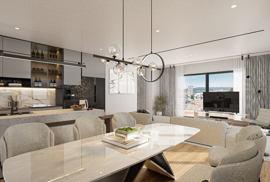 attraktive 4.5 Zimmer-Wohnung - Spreitenbach Untere Dorfstrasse 56. Wohnbereich