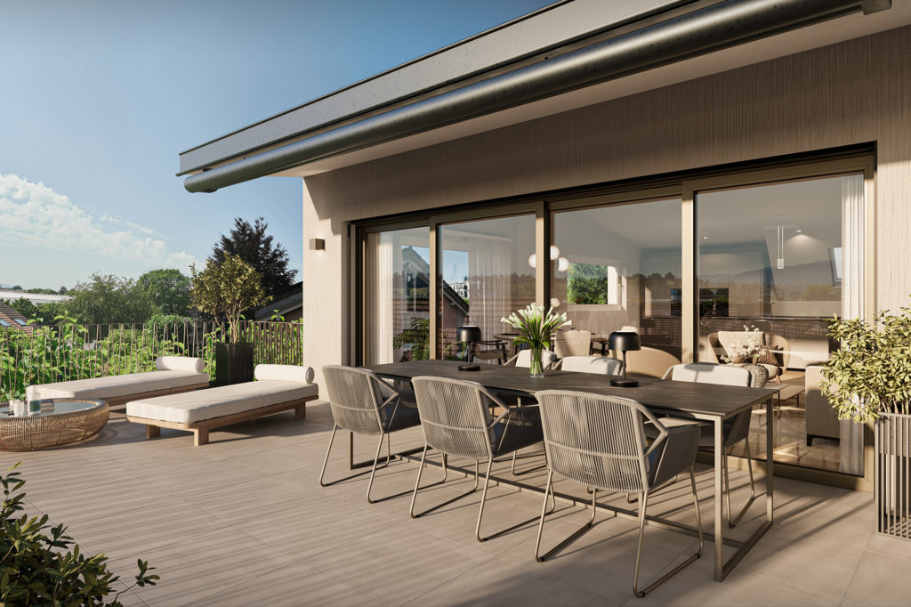 Exklusives Doppeleinfamilienhaus in Bassersdorf - Aussenansicht