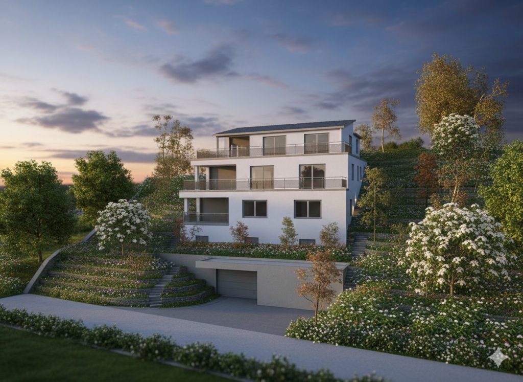Grosszügige 4.5-Zimmer Wohnung mit Seeblick in Walchwil - H40 Gemini Generated Image Frontside