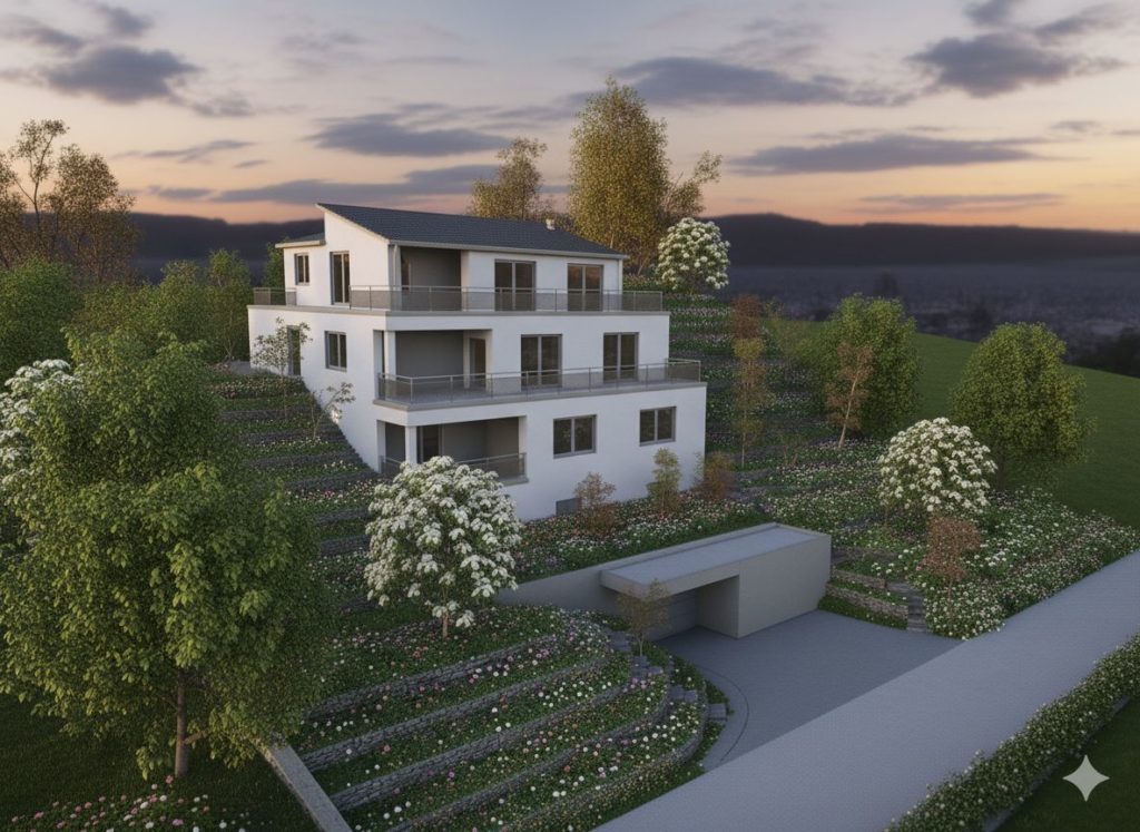 Moderne Mietwohnungen mit Seeblick in Walchwil - H40 Gemini Generated Image Frontside 2