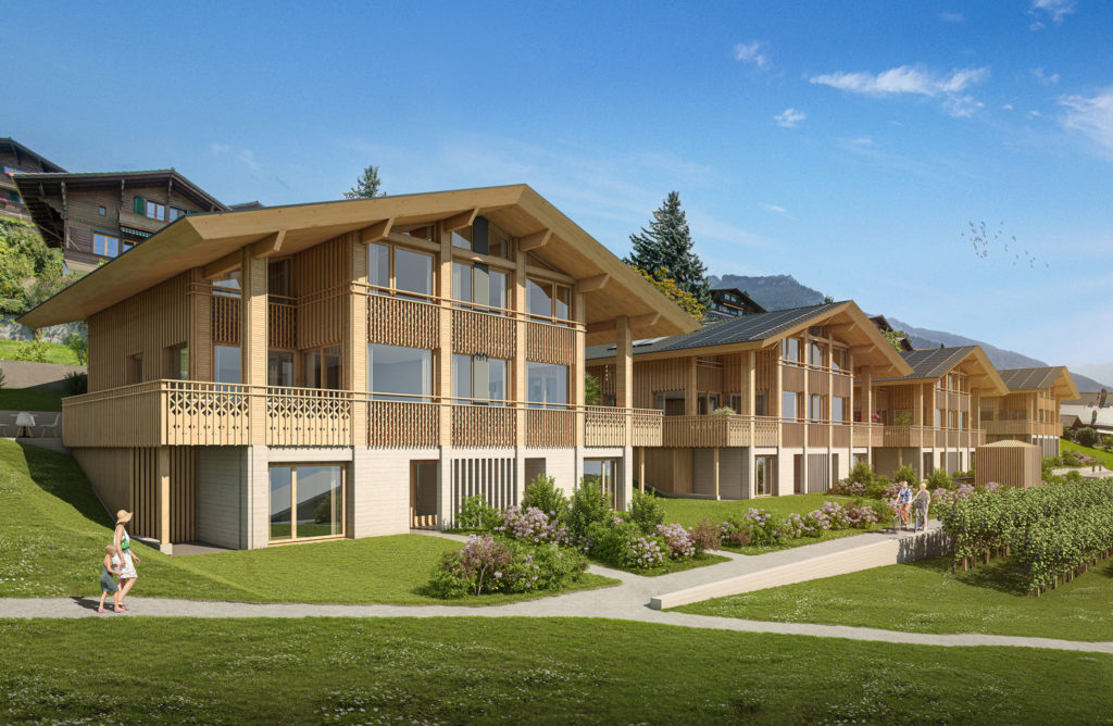 Neubau 8 Doppel-EFH und 3 Eigentumswohnungen - Architektur Visualisierung