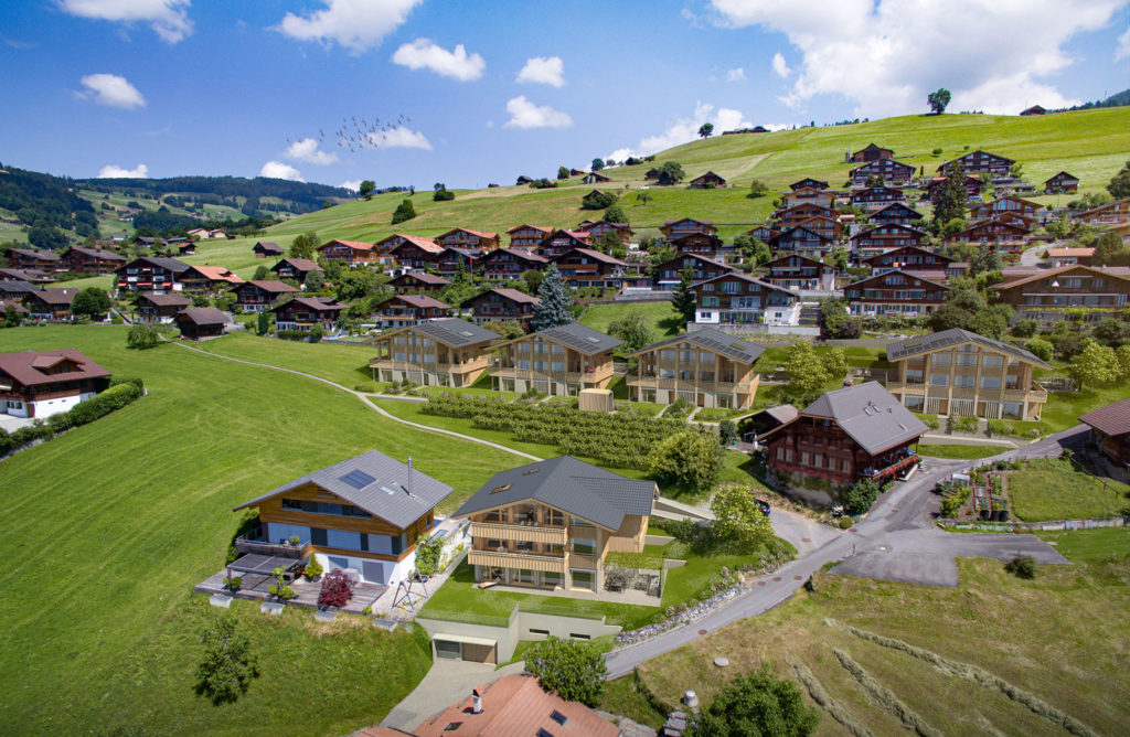 Neubau 8 Doppel-EFH und 3 Eigentumswohnungen - Architektur Visualisierung