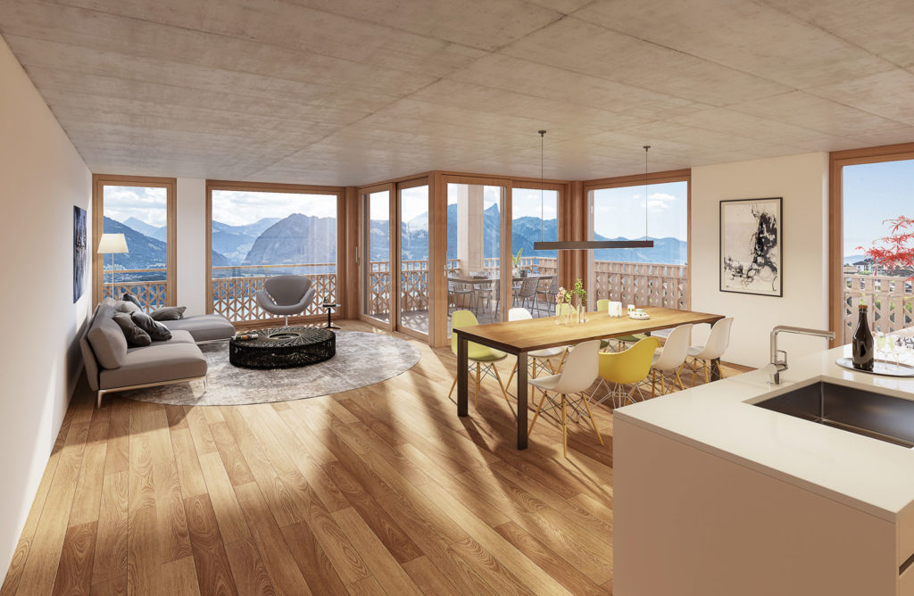 Neubau 8 Doppel-EFH und 3 Eigentumswohnungen - Architektur Visualisierung