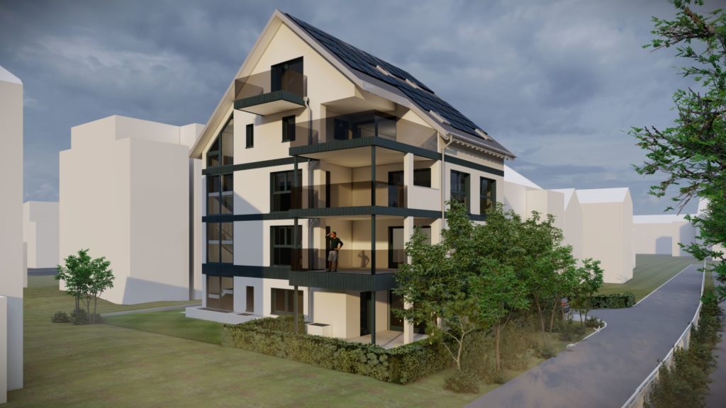 Ankündigung Erstvermietung in Nänikon - Fassadenbild