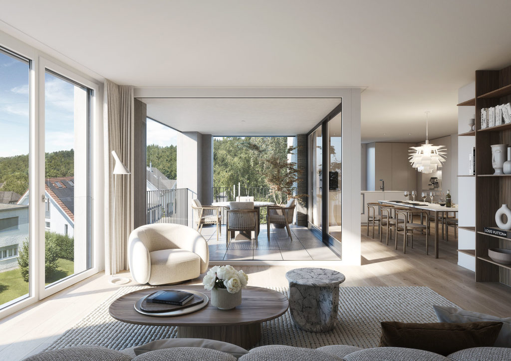 Fislisbach: Hochwertige Eigentumswohnungen - Innenvisualisierung