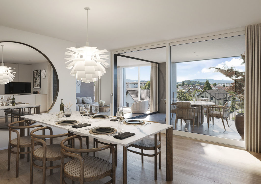 Fislisbach: Hochwertige Eigentumswohnungen - Innenvisualisierung