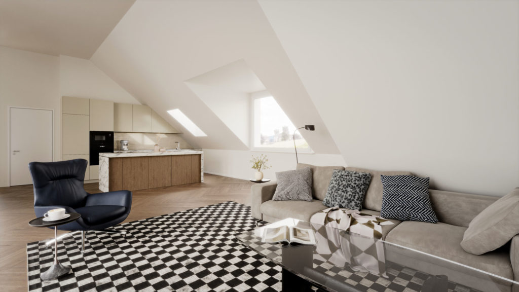 Eigentumswohnungen in Zürich Witikon - Final_Oetlisbergstrasse_Wohnzimmer 2