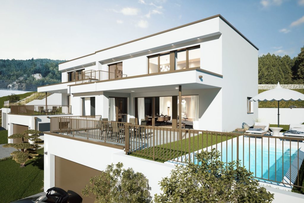 Exklusives Doppeleinfamilienhaus mit Weitblick in Remigen - Bild 2