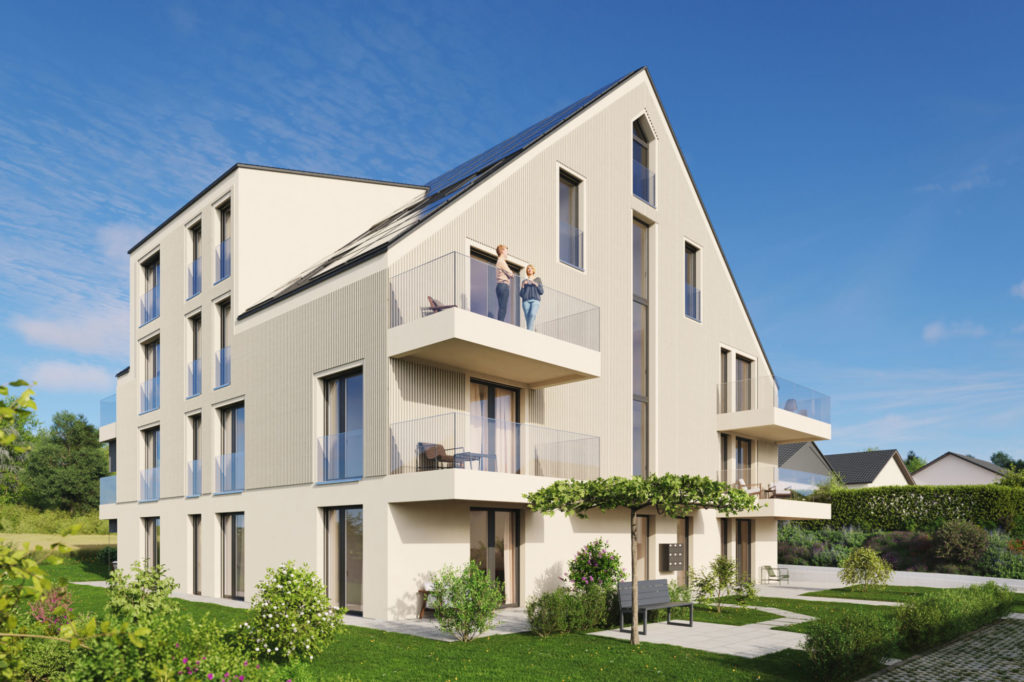 Neubauprojekt mit Eigentumswohnungen in Oerlingen - Aussen_S_1_v1