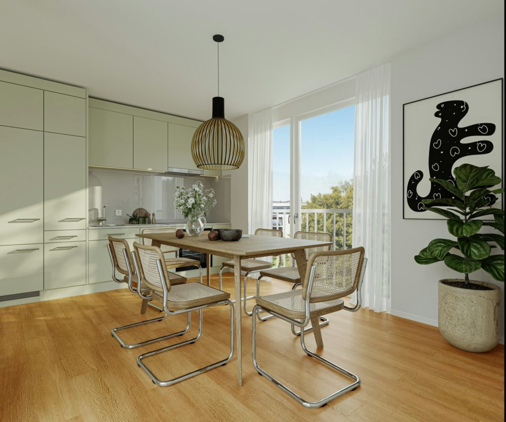 Zwei Buchen - Erstvermietung im Kreis 6 in Zürich - Ku?che