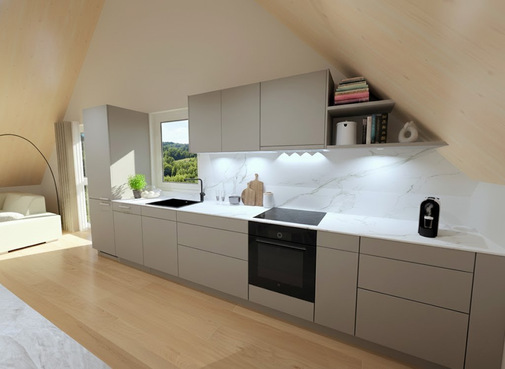 Exklusive Dachwohnung mit Bergsicht in Obfelden - Küche Gemini
