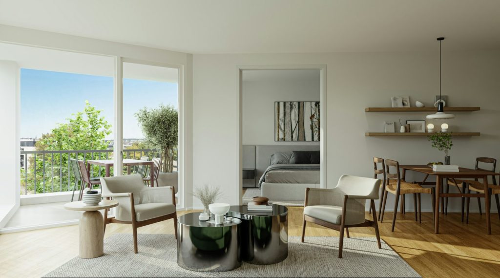 Zwei Buchen - Erstvermietung im Kreis 6 in Zürich - Wohnzimmer