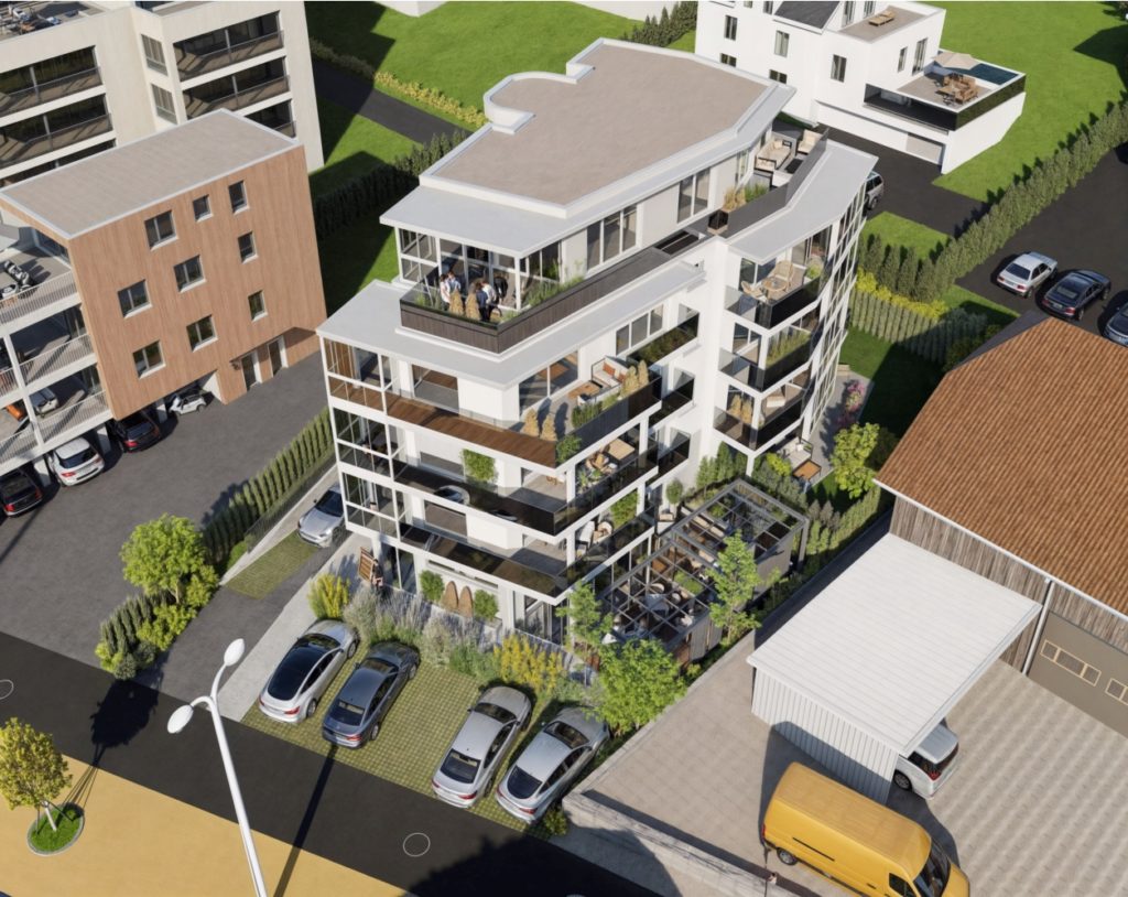 Neubau Mehrfamilienhaus mit Eigentumswohnungen - Visual-Ansicht