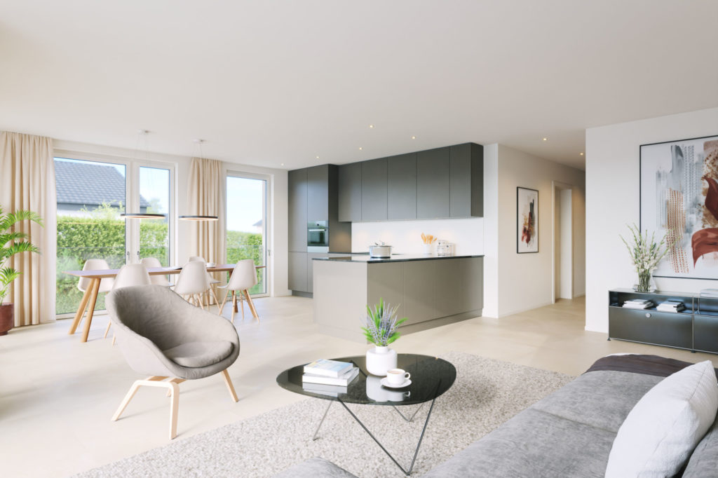 Modern wohnen mit Morgen- und Abendsonne: 3.5-Zimmer-Wohnung - Whg_3_OG_2_v1