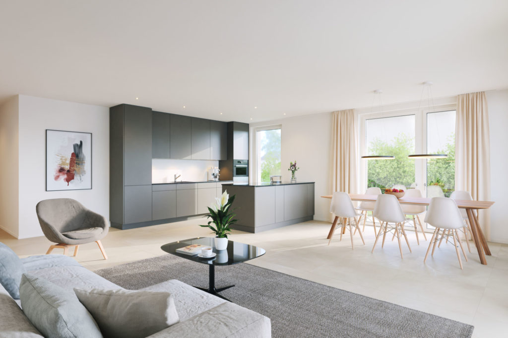 Wohnen im Grünen: 4.5-Zimmer-Wohnung mit viel Platz im Aussenbereich - Wohnung W10