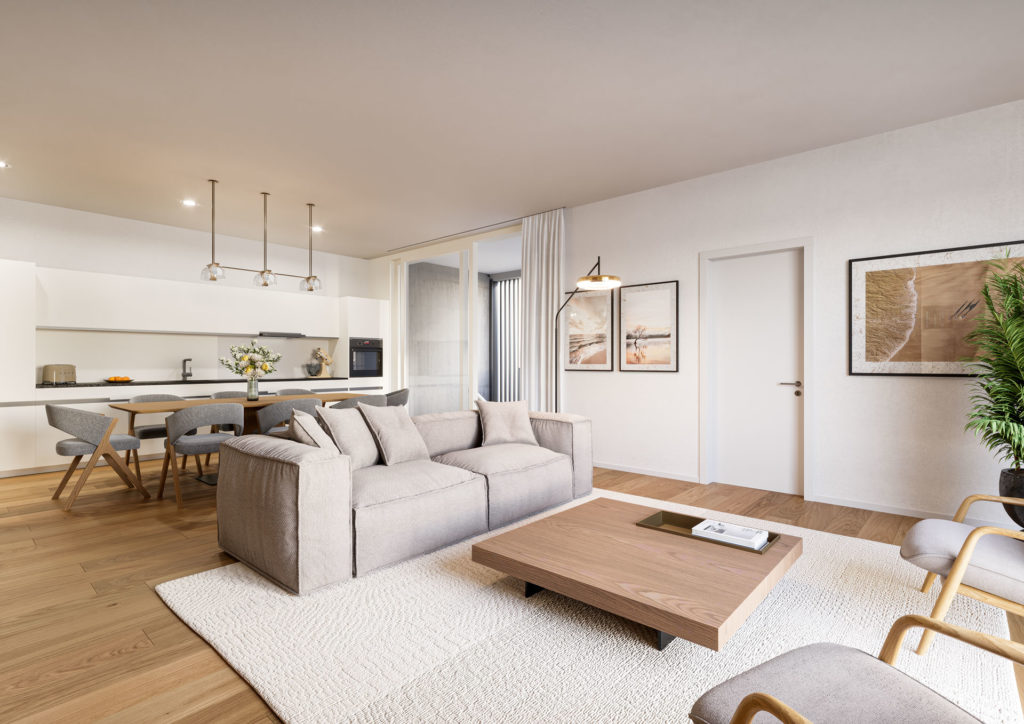 Baden-Dättwil: Attraktive Mietwohnungen - Innenvisualisierung