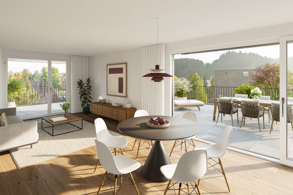 Gränichen: Attraktive Eigentumswohnungen - Innenvisualisierung