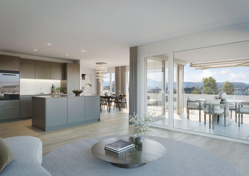 Döttingen: Attraktive Eigentumswohnungen - Innenvisualisierung