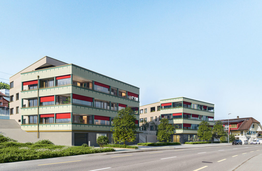 Eigentumswohnungen in Gwatt bei Thun - casa_immobilien_spiezstrasse57-und-59_gwatt_visu-aussen-01