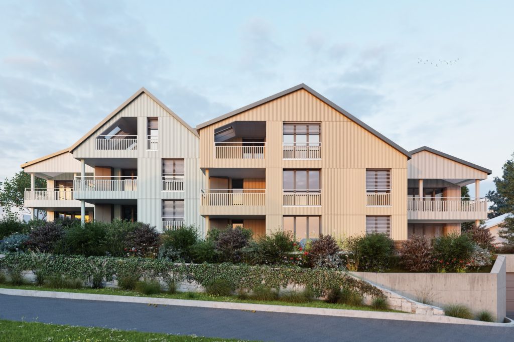 Eigentumswohnungen in Hadlikon bei Hinwil - 23_001-2_Visualisierung_Hadlikon