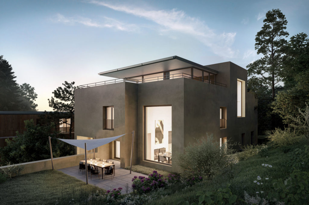 Neubauprojekt "Unterm Wenkenpark", Riehen - Aussenansicht