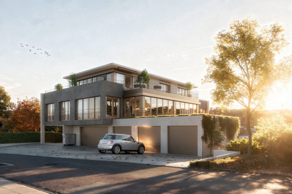 Gehobenes Wohnen an exklusiver Lage in Oberwil BL - Strassenansicht