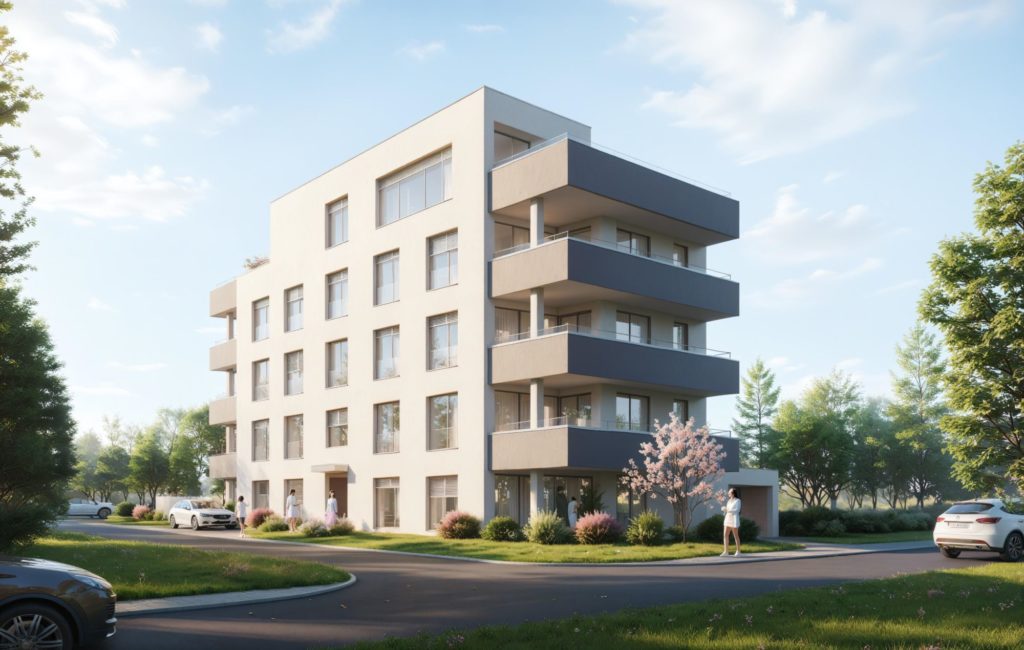 Buchs AG: Attraktive 3.5-Zimmer-Eigentumswohnung - Aussenvisualisierung