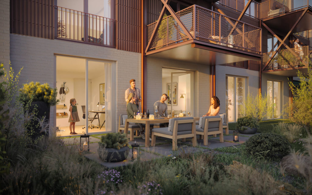 Neuhaus - Eigentumswohnungen und Reihenhäuser - BS-0179_Neuhausstrasse_Ext_02_final