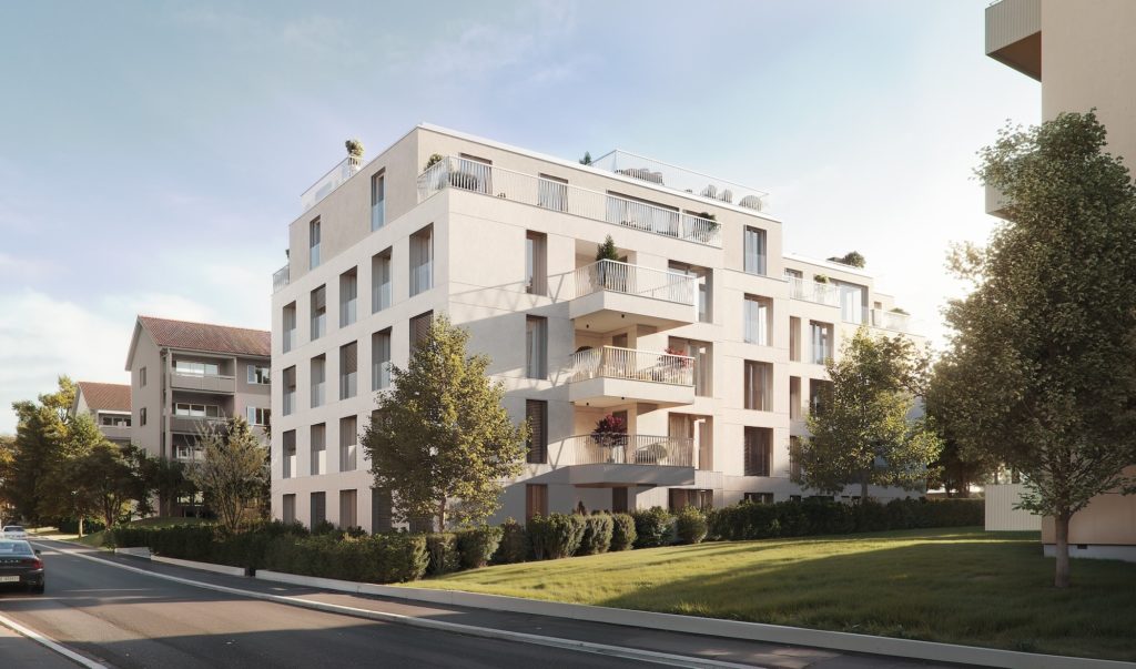 Neubauprojekt in Zürich-Albisrieden - Visualisierung